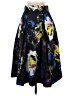 Milly Graphic Black Formal Skirt Size 2 - photo 1
