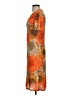 Janana's Print Orange Cocktail Dress Size S (estimated) - photo 5