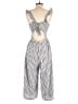 Flawless 100% Cotton Stripes Ivory Jumpsuit Size M - photo 2
