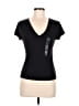 Scoop Black Short Sleeve Top Size M - photo 1