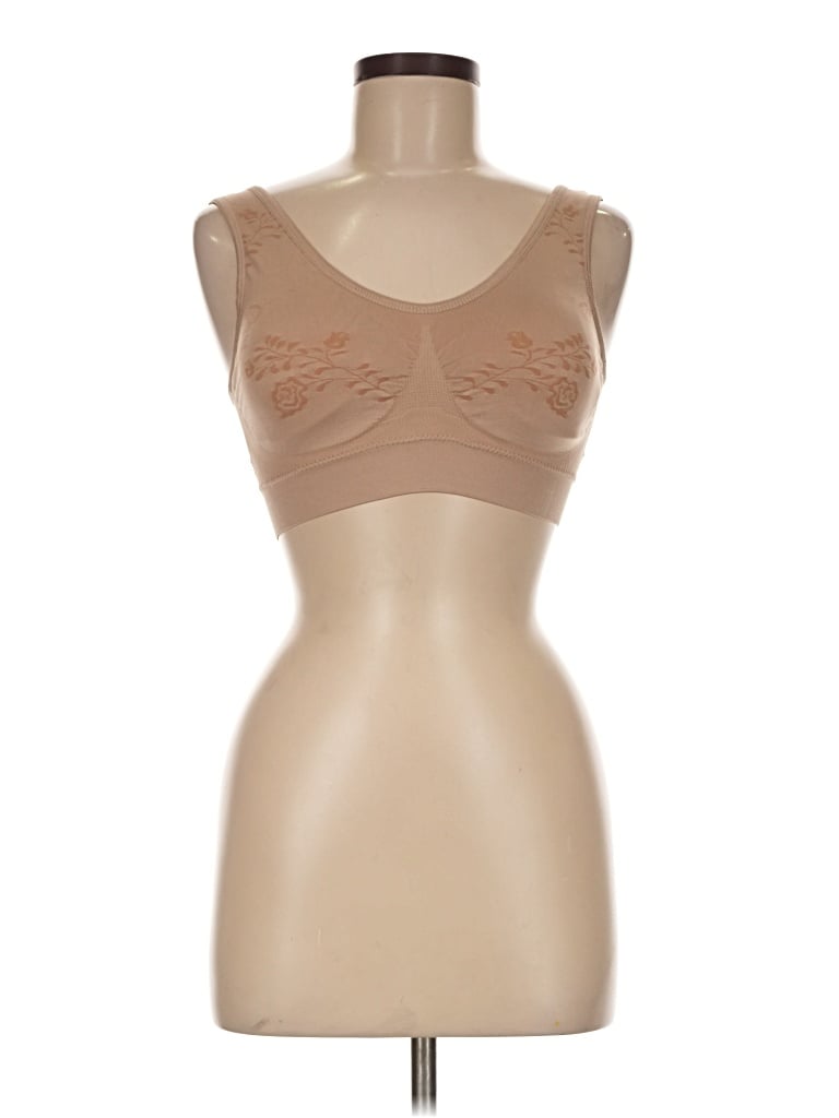 Pre-owned Unbranded Sports Bra In Tan