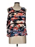 Simply Styled 100% Polyester Blue Sleeveless Blouse Size L - photo 1