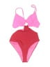 Beach Riot Hearts Pink Two Piece Swimsuit Size M - photo 1
