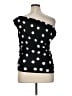 Ann Taylor LOFT Polka Dots Black Sleeveless Blouse Size XL - photo 2