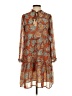 THML 100% Polyester Paisley Brown Casual Dress Size S - photo 1