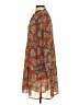 THML 100% Polyester Paisley Brown Casual Dress Size S - photo 5