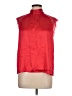 Generation Love Red Sleeveless Silk Top Size L - photo 1
