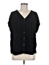 Orvis 100% Rayon Black Short Sleeve Blouse Size M - photo 1
