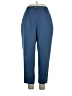 David Brooks 100% Polyester Solid Blue Casual Pants Size 16 - photo 1