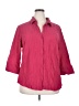 Assorted Brands Pink 3/4 Sleeve Button-Down Shirt Size 2X - photo 1