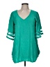 Unbranded 100% Rayon Teal 3/4 Sleeve Blouse Size M - photo 1