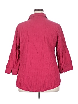 Assorted Brands 3/4 Sleeve Button-Down Shirt (view 2)