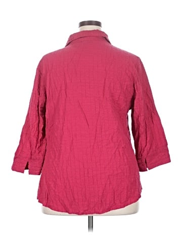 Assorted Brands 3/4 Sleeve Button-Down Shirt (view 2)