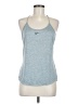 Nike 100% Polyester Gray Tank Top Size M - photo 1