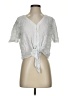 Jane and Delancey Silver Short Sleeve Blouse Size S - photo 1