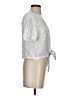 Jane and Delancey Silver Short Sleeve Blouse Size S - photo 4