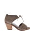 Eileen Fisher 100% Leather Gray Sandals Size 8 - photo 1