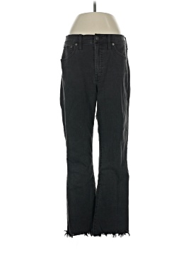 Madewell Cali Demi-Boot Jeans in Berkeley Black: Chewed-Hem Edition (view 1)