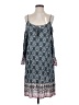 Hem & Thread 100% Rayon Paisley Blue Casual Dress Size S - photo 1