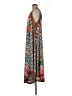 Venus Print Black Cocktail Dress Size M - photo 5