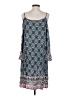 Hem & Thread 100% Rayon Paisley Blue Casual Dress Size S - photo 2