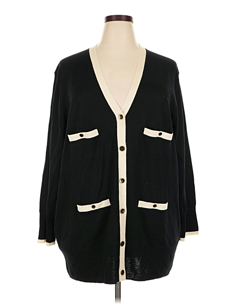 Pre-owned Jcrew Cardigan Sweater In Black