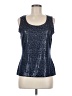 St. John Blue Sleeveless Top Size M - photo 1