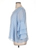 Liz Claiborne 100% Polyester Blue 3/4 Sleeve Blouse Size XL - photo 5