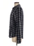 Soft Joie 100% Rayon Plaid Gray Long Sleeve Button-Down Shirt Size M - photo 5