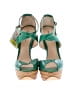 Alexandre Birman 100% Leather Color Block Green Heels Size 6 1/2 - photo 2