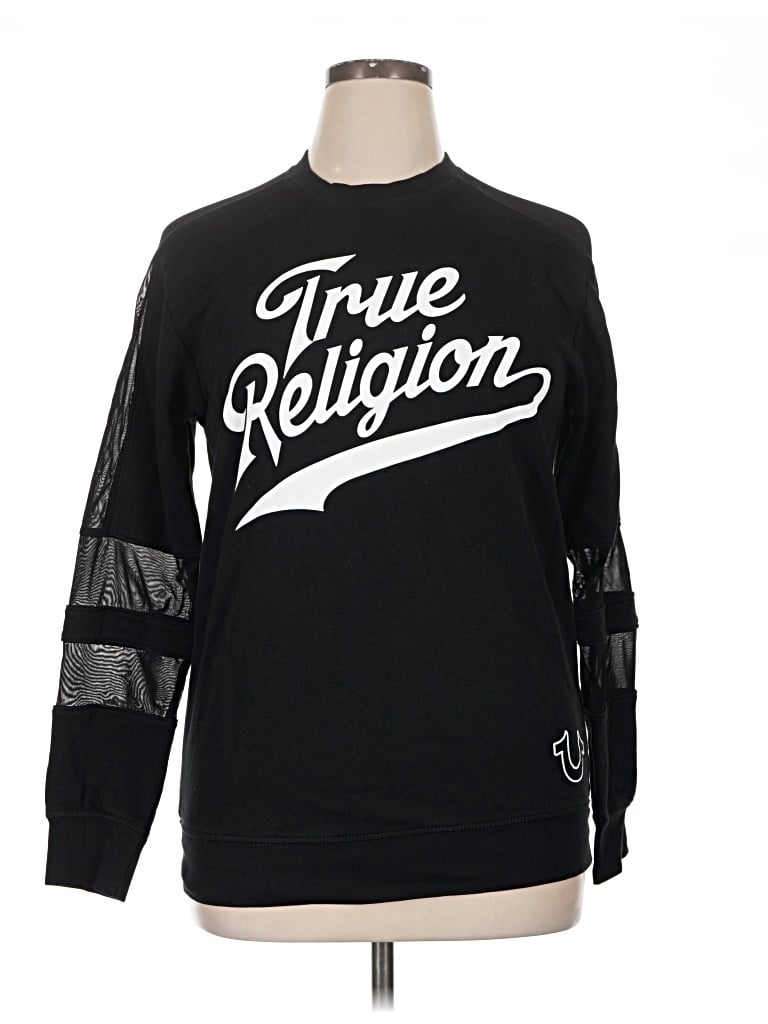 Pre-owned True Religion Long Sleeve T-shirt In Black