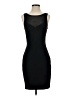 Bebe Solid Black Cocktail Dress Size 4 - photo 1