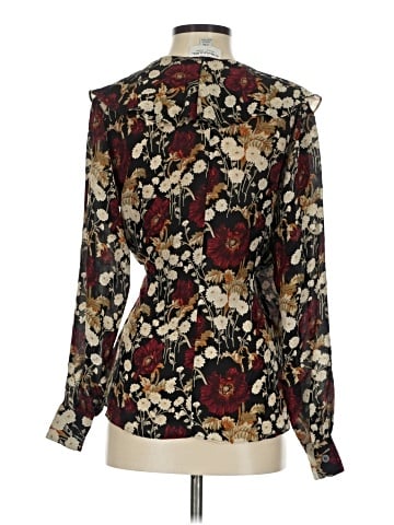 Emanuel Emanuel Ungaro Long Sleeve Silk Top (view 2)