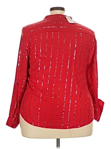 NY Collection Long Sleeve Blouse (view 2)