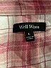 Well Worn 100% Viscose Plaid Pink 3/4 Sleeve Button-Down Shirt Size L - photo 7