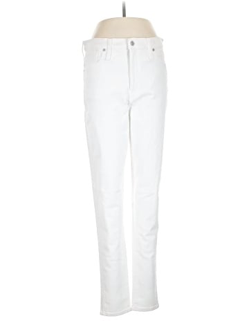 Madewell Tall 10" High-Rise Skinny Jeans in Pure White (view 1)