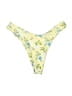Romwe 100% Polyester Floral Yellow Swimsuit Bottoms Size XS - photo 2