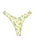 Romwe 100% Polyester Floral Yellow Swimsuit Bottoms Size XS - photo 1
