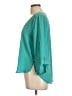 Lily White 100% Polyester Teal 3/4 Sleeve Blouse Size L - photo 5