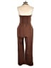 Assorted Brands Solid Brown Jumpsuit Size L - photo 2