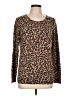 Amazon Essentials Animal Print Brown Pullover Sweater Size L - photo 1