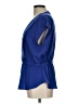 Attention 100% Polyester Blue Short Sleeve Blouse Size L - photo 5