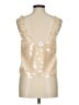 LyreBird 100% Polyester Gold Sleeveless Blouse Size M - photo 2
