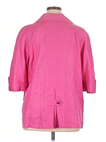 Lisa International 3/4 Sleeve Button-Down Shirt (view 2)