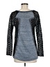 Mystree Blue Long Sleeve Top Size M - photo 2