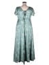 Unbranded 100% Polyester Teal Green Cocktail Dress Size 18 - photo 2