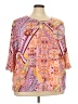 Tacera Pink 3/4 Sleeve Blouse Size 3X - photo 1