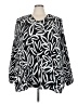 Ulla Popken 100% Polyester Black Long Sleeve Blouse Size 32 - photo 1