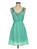 Soprano 100% Polyester Solid Teal Cocktail Dress Size XS - photo 1