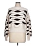 NANETTE Nanette Lepore 100% Polyester Stripes Ivory Pullover Sweater Size L - photo 1